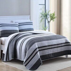 Ardmoore Grey Full/queen Quilt Sham Set